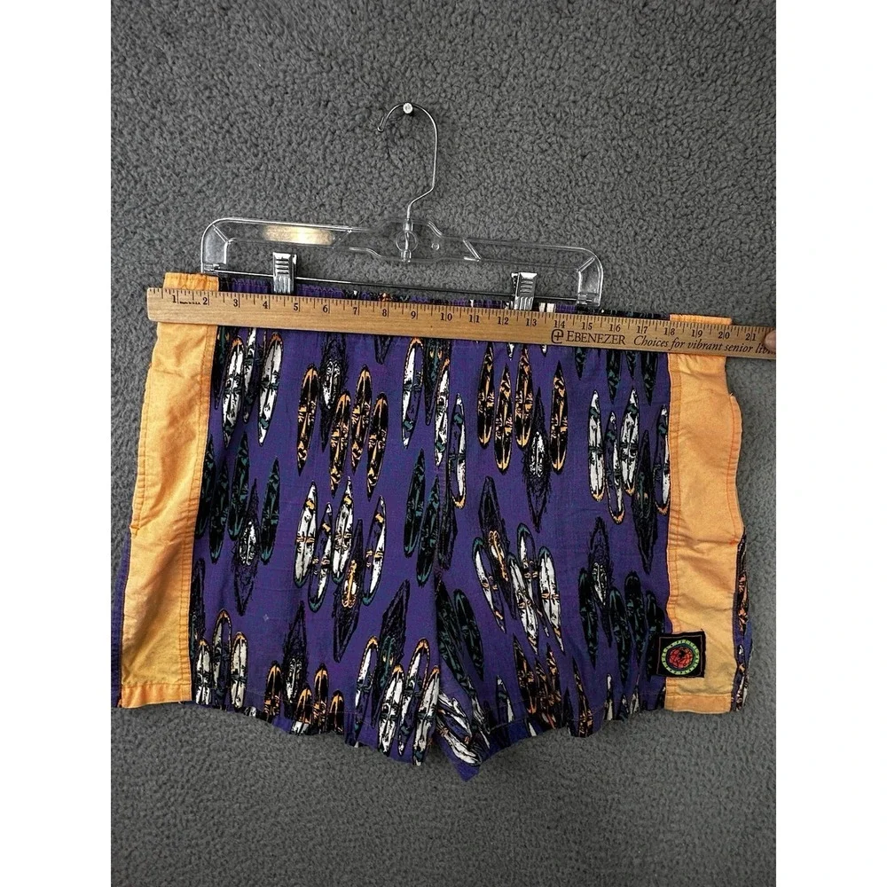 VTG Ocean Pacific OP Board Swim Trunks Mens Large Purple Orange Embroidered